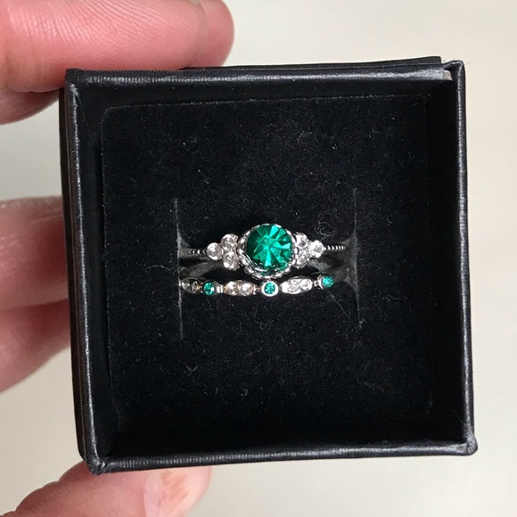 NWT Beautiful silver and teal bridal set. - Picture 4 of 5